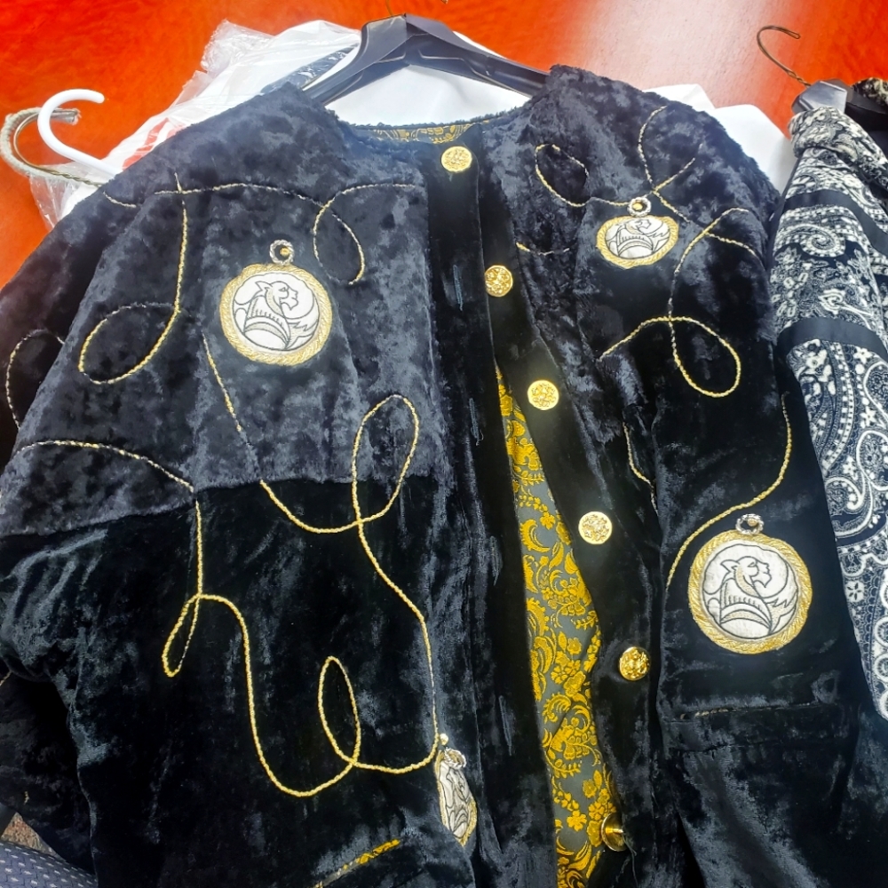 Crisca Vintage Velvet Jacket